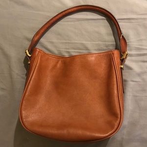 J. Crew light brown leather purse